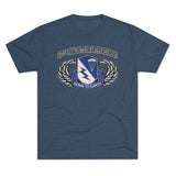 507th Parachute Infantry Regiment Insignia Triblend Athletic Shirt T-Shirt Printify S Tri-Blend Indigo 