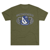 507th Parachute Infantry Regiment Insignia Triblend Athletic Shirt T-Shirt Printify S Tri-Blend Military Green 