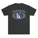 507th Parachute Infantry Regiment Insignia Triblend Athletic Shirt T-Shirt Printify S Tri-Blend Vintage Black 