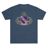 508th Parachute Infantry Regiment Insignia Triblend Athletic Shirt T-Shirt Printify S Tri-Blend Indigo 