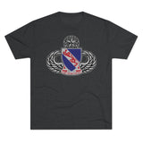 508th Parachute Infantry Regiment Insignia Triblend Athletic Shirt T-Shirt Printify S Tri-Blend Vintage Black 