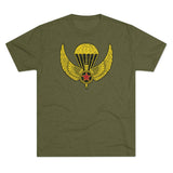 509th Airborne OPFOR Jump Wings Triblend Shirt T-Shirt Printify Tri-Blend Military Green L 