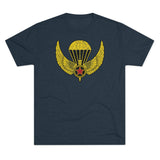 509th Airborne OPFOR Jump Wings Triblend Shirt T-Shirt Printify Tri-Blend Vintage Navy M 