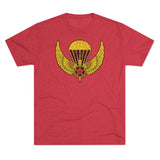 509th Airborne OPFOR Jump Wings Triblend Shirt T-Shirt Printify Tri-Blend Vintage Red S 