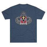 509th Parachute Infantry Regiment Insignia Triblend Athletic Shirt T-Shirt Printify S Tri-Blend Indigo 