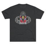 509th Parachute Infantry Regiment Insignia Triblend Athletic Shirt T-Shirt Printify S Tri-Blend Vintage Black 