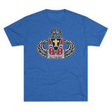 509th Parachute Infantry Regiment Insignia Triblend Athletic Shirt T-Shirt Printify S Tri-Blend Vintage Royal 