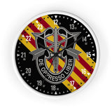 5th Group Special Forces Wall Clock Home Decor Printify White Black 10"