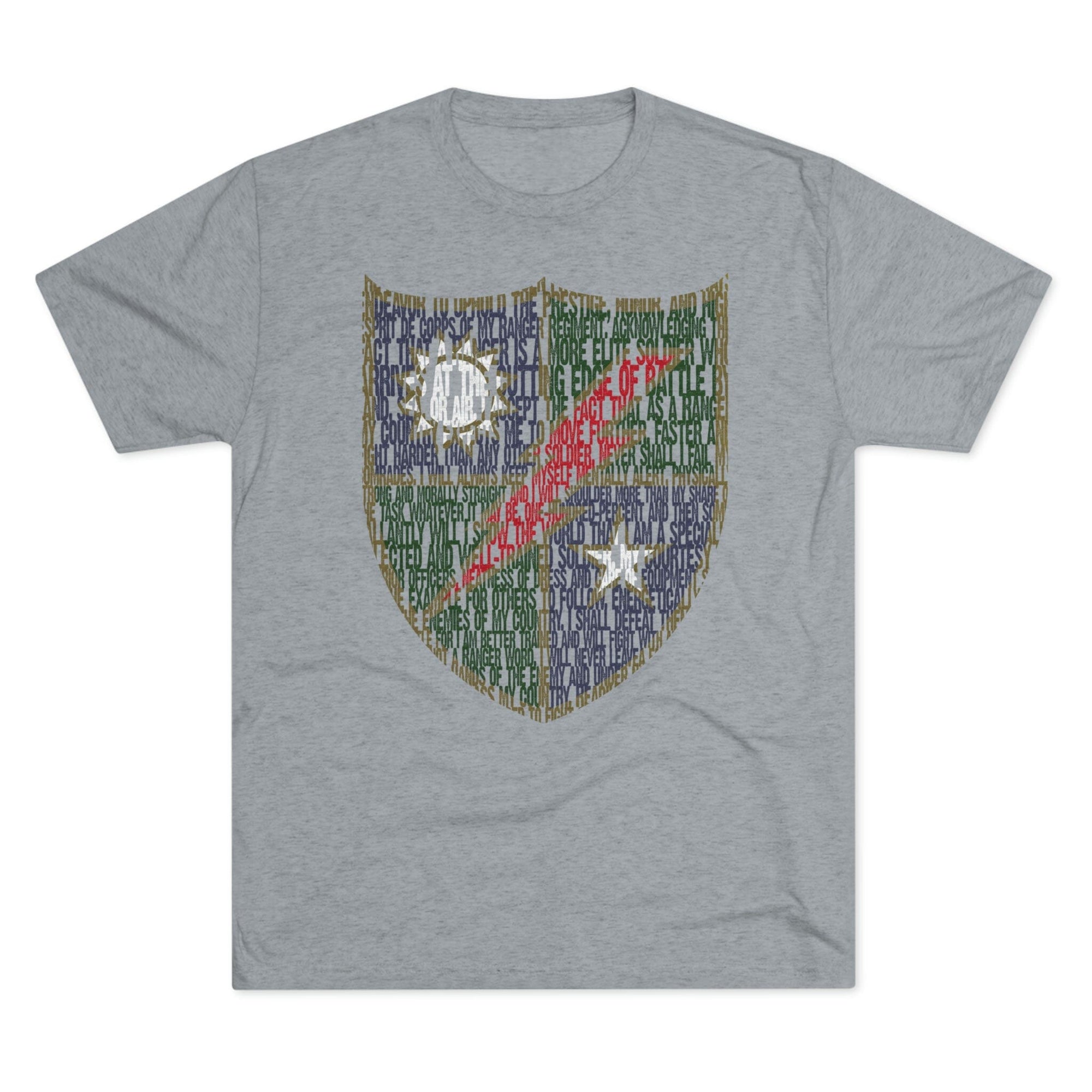 75th Ranger Regiment Ranger Creed Triblend Athletic Shirt – American ...