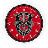 7th Group Special Forces Wall Clock Home Decor Printify Black Black 10"