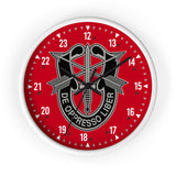 7th Group Special Forces Wall Clock Home Decor Printify White Black 10"