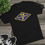 7th Ranger Training Battalion Distressed Diamond Triblend Athletic Shirt T-Shirt Printify 