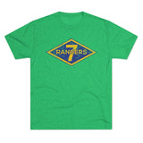 7th Ranger Training Battalion Distressed Diamond Triblend Athletic Shirt T-Shirt Printify Tri-Blend Envy M 