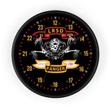 82nd Airborne LRSD HALO Harry Wall clock Home Decor Printify Black Black 10"