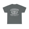 Airborne University Fort Moore Georgia - Unisex Heavy Cotton Tee T-Shirt Printify Charcoal S 