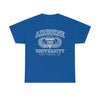 Airborne University Fort Moore Georgia - Unisex Heavy Cotton Tee T-Shirt Printify Royal S 