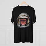 American Marauder Astronaut Chimp - Triblend Athletic Shirt T-Shirt Printify 