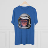 American Marauder Astronaut Chimp - Triblend Athletic Shirt T-Shirt Printify 