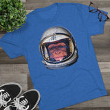 American Marauder Astronaut Chimp - Triblend Athletic Shirt T-Shirt Printify 