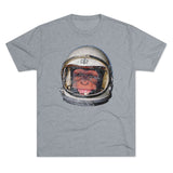 American Marauder Astronaut Chimp - Triblend Athletic Shirt T-Shirt Printify Tri-Blend Premium Heather S 