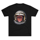 American Marauder Astronaut Chimp - Triblend Athletic Shirt T-Shirt Printify Tri-Blend Vintage Black L 