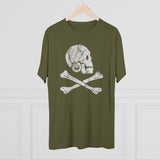 American Marauder Henry Every Pirate Flag Triblend Athletic Shirt T-Shirt Printify 