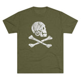 American Marauder Henry Every Pirate Flag Triblend Athletic Shirt T-Shirt Printify Tri-Blend Military Green M 