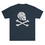 American Marauder Henry Every Pirate Flag Triblend Athletic Shirt T-Shirt Printify Tri-Blend Vintage Navy M 