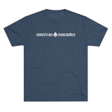 American Marauder Logo Triblend Shirt T-Shirt Printify Tri-Blend Indigo M 