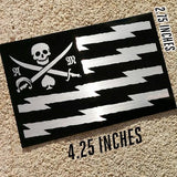 American Marauder Silver Flag Sticker - American Marauder