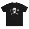 American Marauder Stede Bonnet Pirate Flag Triblend Athletic Shirt T-Shirt Printify Tri-Blend Vintage Black M 