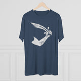 American Marauder Thomas Tew Pirate Flag Triblend Athletic Shirt T-Shirt Printify 
