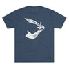 American Marauder Thomas Tew Pirate Flag Triblend Athletic Shirt T-Shirt Printify Tri-Blend Indigo M 