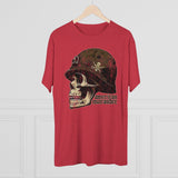 American Marauder WWII Helmet - Triblend Athletic Shirt T-Shirt Printify 