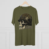 American Marauder WWII Helmet - Triblend Athletic Shirt T-Shirt Printify 