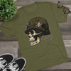 American Marauder WWII Helmet - Triblend Athletic Shirt T-Shirt Printify 