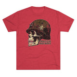 American Marauder WWII Helmet - Triblend Athletic Shirt T-Shirt Printify S Tri-Blend Vintage Red 