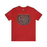 Area J Wildlife Nature Tours Athletic Fit Short Sleeve Tee T-Shirt Printify S Red 