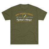 Army Security Agency Triblend Athletic Shirt T-Shirt Printify Tri-Blend Military Green S 