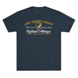 Army Security Agency Triblend Athletic Shirt T-Shirt Printify Tri-Blend Vintage Navy S 