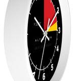 Black Altimeter Wall Clock Home Decor Printify 