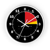 Black Altimeter Wall Clock Home Decor Printify White White 10"