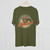 Camp Morehead Afghanistan Camping Badge Triblend Shirt T-Shirt Printify 
