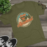 Camp Morehead Afghanistan Camping Badge Triblend Shirt T-Shirt Printify 