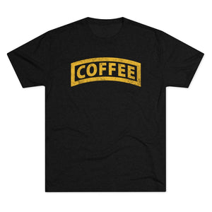 Coffee Tab Triblend Athletic Shirt T-Shirt Printify Tri-Blend Vintage Black L 