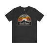 Distressed Atropian Liberation Team Badge Athletic Fit Short Sleeve Tee T-Shirt Printify S Dark Grey Heather 