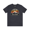 Distressed Atropian Liberation Team Badge Athletic Fit Short Sleeve Tee T-Shirt Printify S Heather Navy 