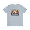 Distressed Atropian Liberation Team Badge Athletic Fit Short Sleeve Tee T-Shirt Printify S Light Blue 