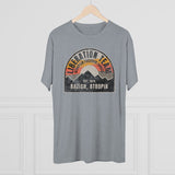Distressed Atropian Liberation Team Badge Triblend Athletic Shirt T-Shirt Printify 