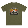 Distressed Atropian Liberation Team Badge Triblend Athletic Shirt T-Shirt Printify Tri-Blend Military Green S 